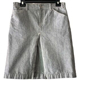 Gap carpenter A-line railroad denim skirt